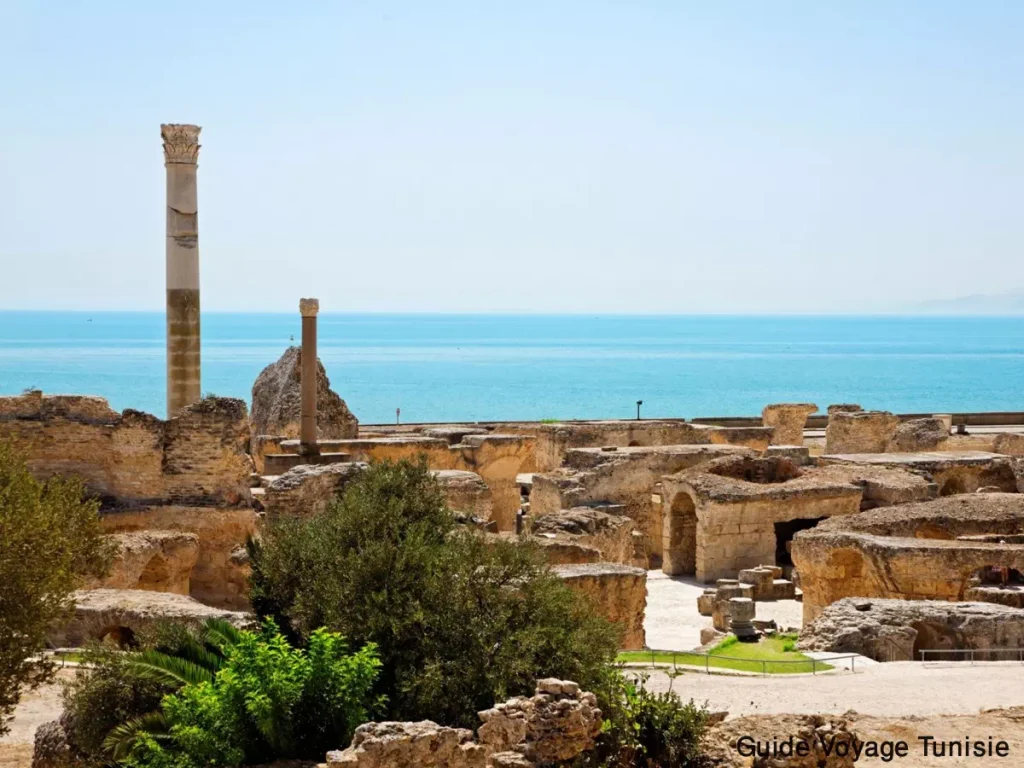 Monuments in Tunisia : Les thermes d'antonin de Carthage