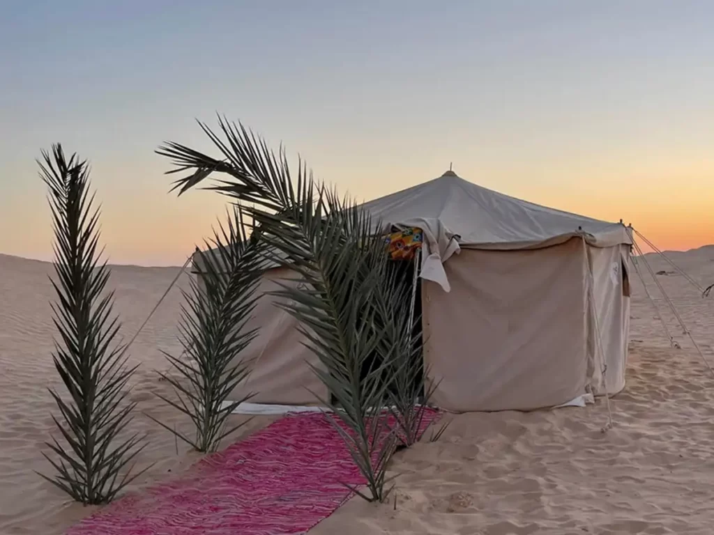 Une nuit dans les tentes bédouines de l'oasis de Sabria