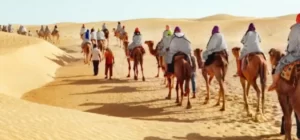 Kameltrekking in der tunesischen Wüste